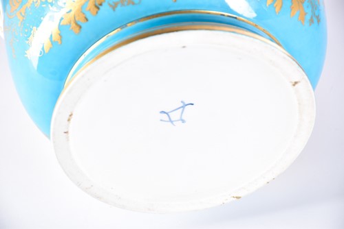 Lot 502 - A Sevres style porcelain and gilt metal...