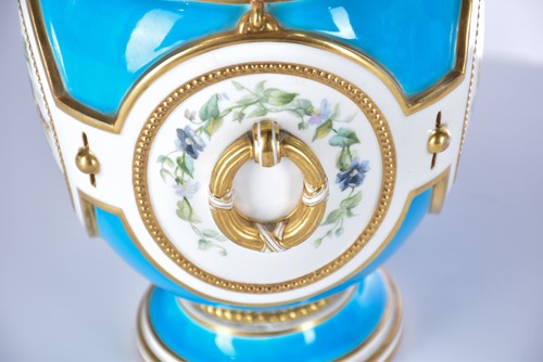 Lot 517 - A Sevres style panel set into a gilt metal...