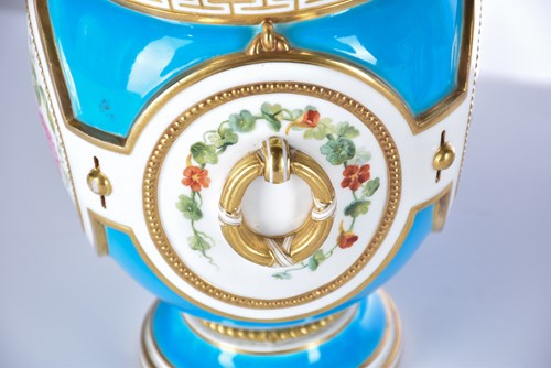 Lot 517 - A Sevres style panel set into a gilt metal...