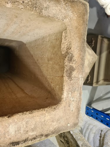 Lot 343 - A pair of cast stone figures of standing...