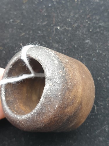 Lot 289 - Two Chinese jade archers rings, internal...