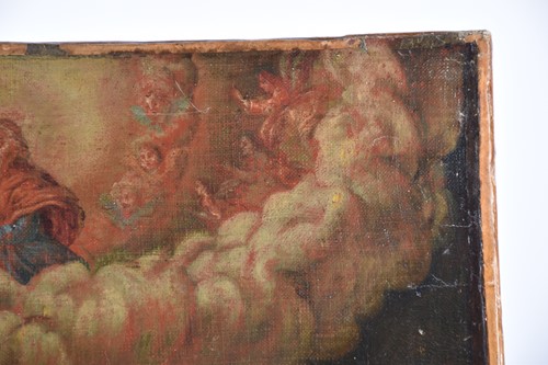 Lot 15 - A French 18th century School oil on canvas of...