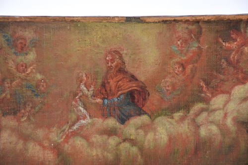 Lot 15 - A French 18th century School oil on canvas of...
