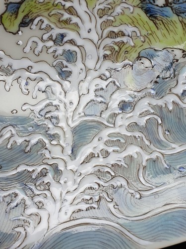 Lot 168 - A Chinese porcelain 'Wufu' bowl, finely...