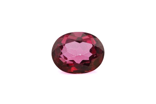 Lot 114 - A lot consists of loose gemstones, one oval...