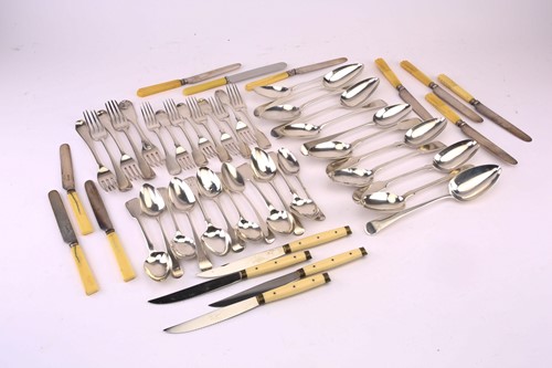 Lot 484 - Aggregate for the following cutlery, in a...