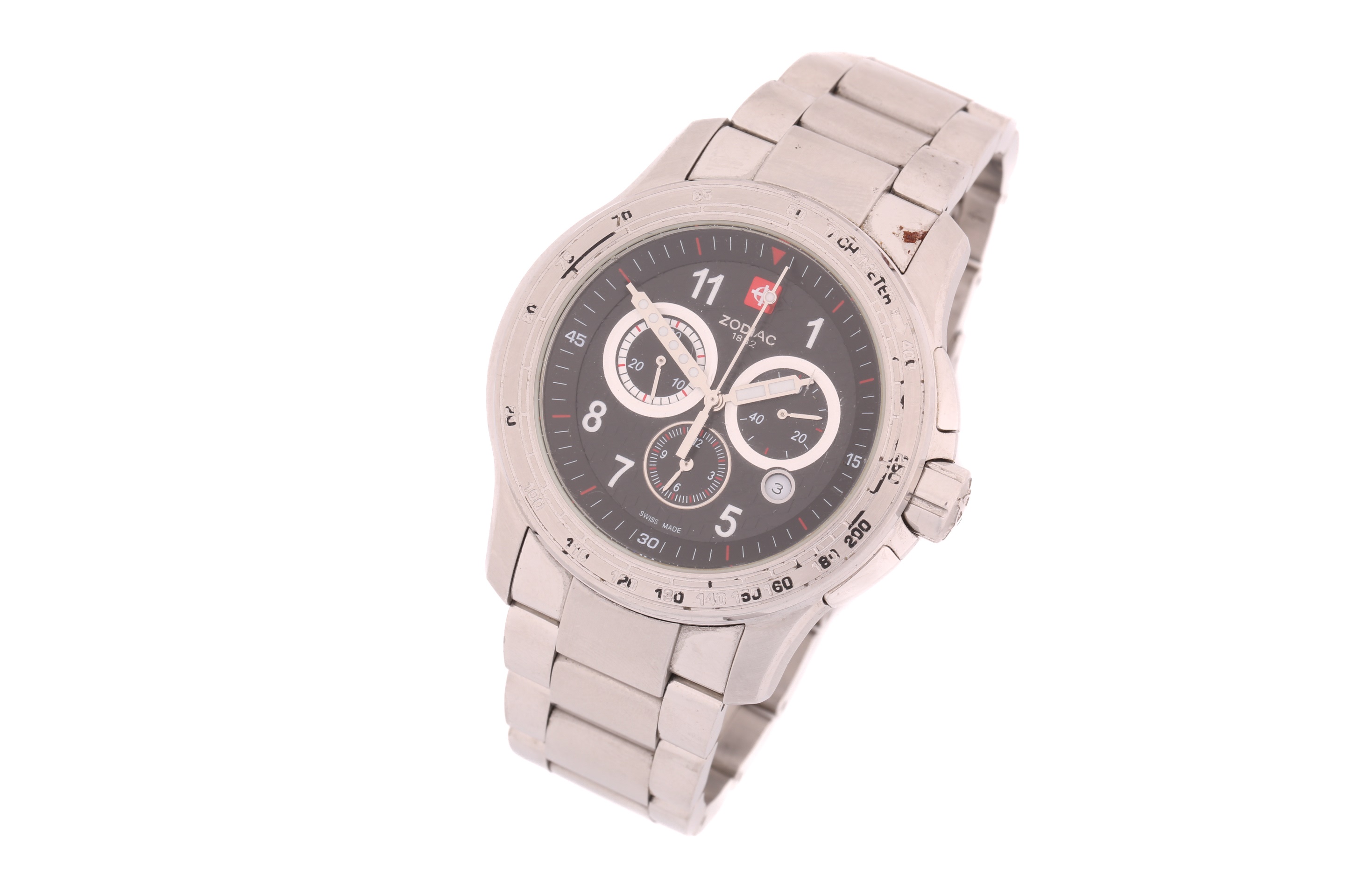 Lot 394 - A Zodiak Chronograph wristwatch and a Cyma