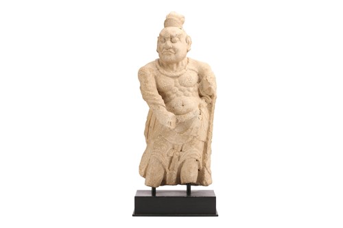 Lot 141 - A 20th Century Chinese Han style stone figure...