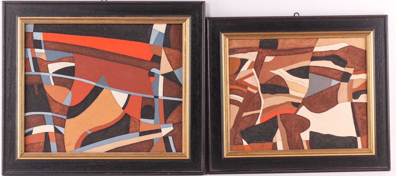 Lot 19 - 20th century school, a pair of abstract...