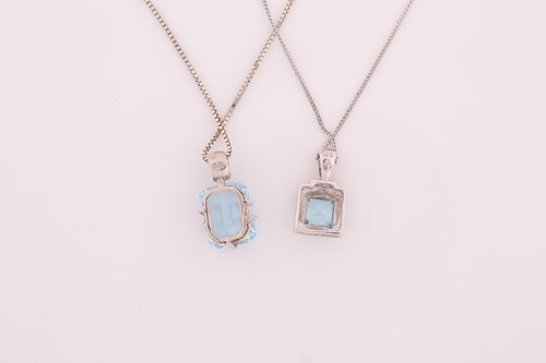 Lot 65 - A lot consisting of two topaz necklaces, one...