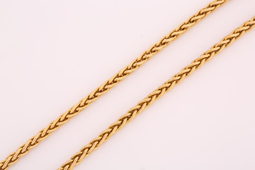 Lot 287 - A Garrard 18ct gold necklace, comprises a...