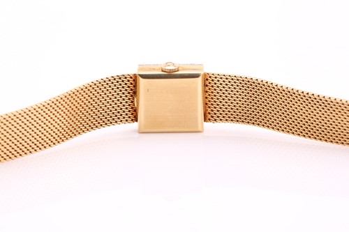 Lot 413 - An Omega diamond set dress watch, with a Swiss-...