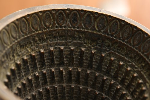 Lot 98 - A Chinese bronze Tsa Tsa stupa mould, of bell...