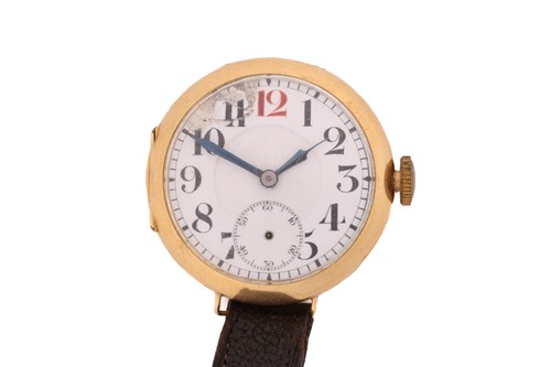 Lot 430 - A trench watch style officers watch, with an R...