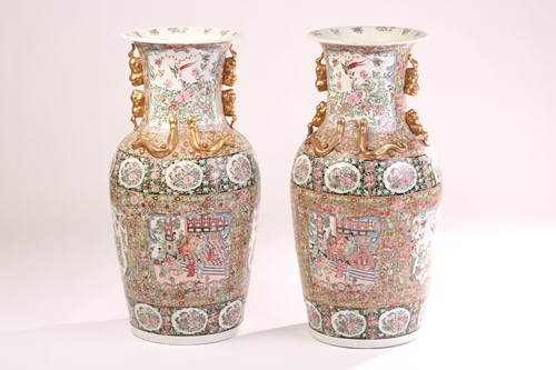 Lot 91 - A pair of very large Chinese Famille Rose...
