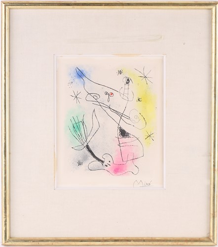 Lot 50 - Joan Miro (1893-1983) Spanish, 'Feuilles...