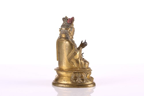 Lot 90 - A Chinese gilt bronze figure of Bodhisattva,...