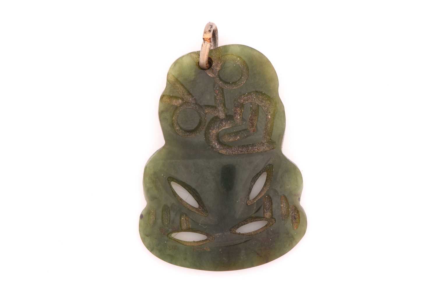 Lot 321 - A New Zealand Maori Tiki greenstone pendant,...