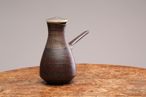 Lot 340 - Lucie Rie (1902-1995), a manganese glaze...