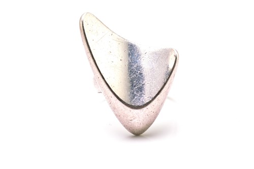 Lot 310 - Georg Jensen - 'Boomerang' ring, an abstract...