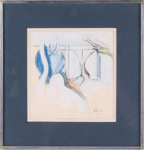 Lot 15 - Adrian Heath (1920-1992), mixed media abstract...