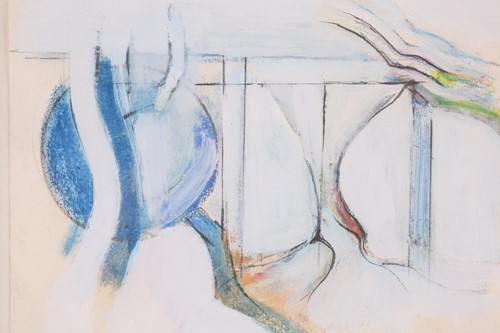 Lot 15 - Adrian Heath (1920-1992), mixed media abstract...