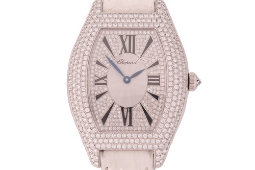 Lot 429 - A Chopard Classique Femme diamond-set...