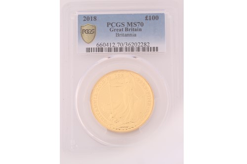 Lot 364 - A 2018 Royal Mint Britannia £100 24ct Gold...