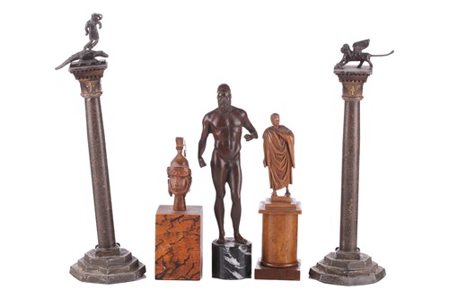 Lot 305 - A 20th century patinated bronze Grand Tour...