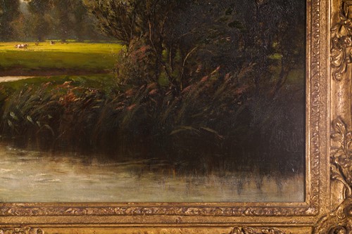 Lot 73 - Thomas O. Hume (fl.1864-1893), pastoral river...