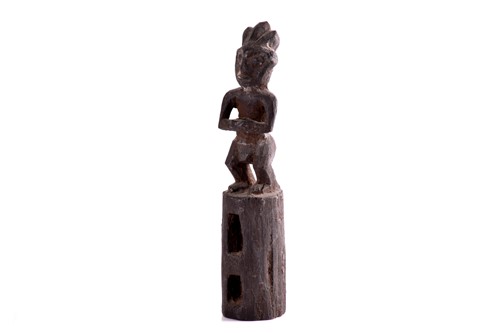Lot 166 - A Bambara standing female figure, Mali, with...
