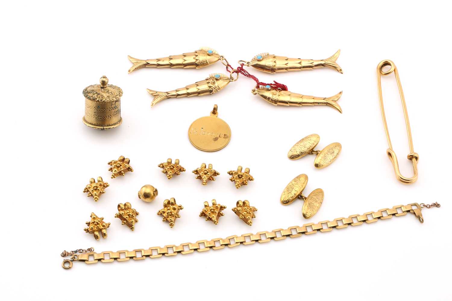 Lot 129 - A collection of miscellaneous jewellery in...