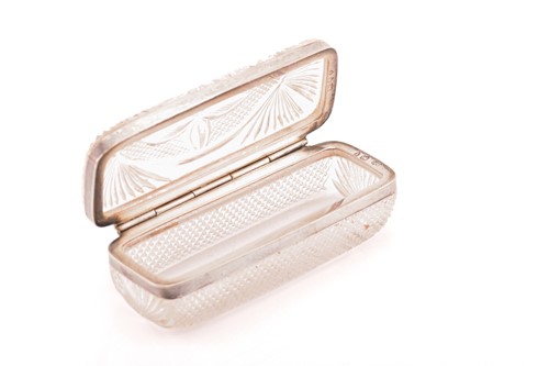 Lot 286 - A Victorian silver and cut glass toothpick box,...