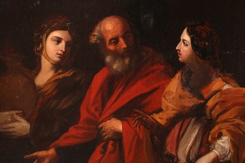 Lot 85 - Manner of Guido Reni, Lot and his daughters,...
