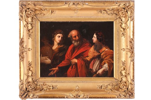 Lot 85 - Manner of Guido Reni, Lot and his daughters,...