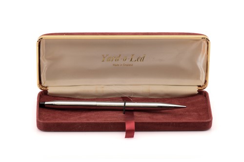 Lot 371 - Four pens, a pair of scissors and a single...