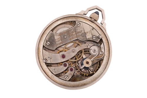 Lot 404 - A Longines pocket watch, with a swiss made...