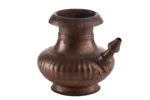 Lot 80 - An Indian Kamandal with short spout and...