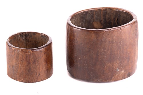 Lot 206 - Four Burmese sprung brass Lahta bracelets, a...