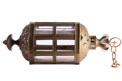 Lot 166 - A 17th-century Venetian style pierced brass...