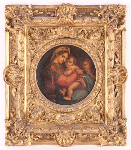Lot 29 - 19th century school, 'Simeon with the infant...