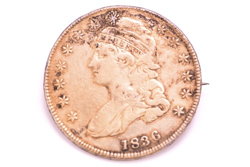 Lot 175 - An 1836 United States Dollar Eagle coin,...