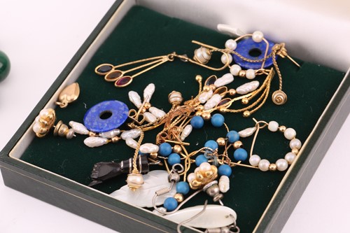 Lot 90 - A collection of jewellery made from decorative...