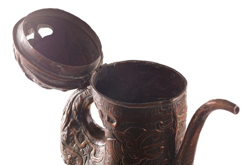 Lot 230 - A large Tibetan copper water pot, modelled as...