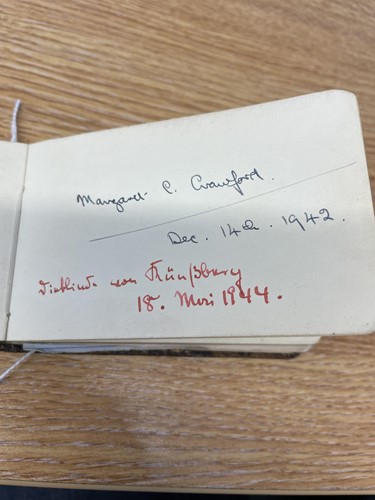 Lot 204 - A mid-20th century autograph book, containing...