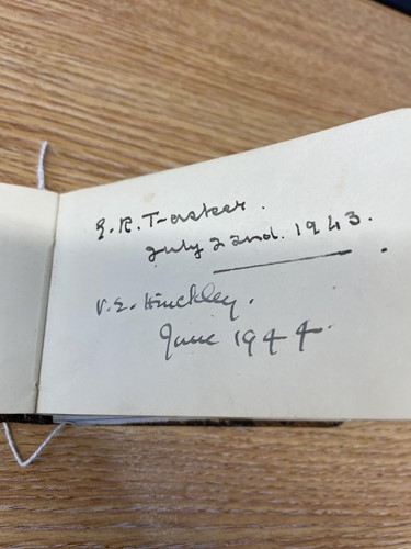 Lot 204 - A mid-20th century autograph book, containing...