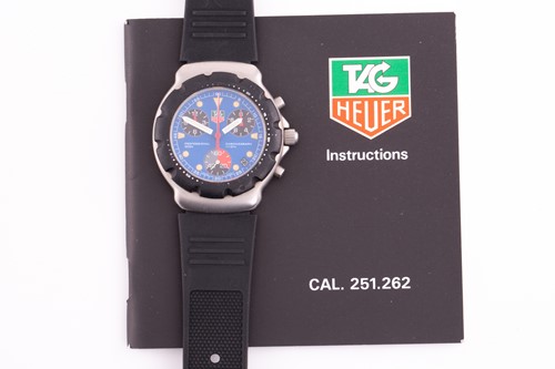 Lot 302 - A Tag Heuer professional chronograph gents...