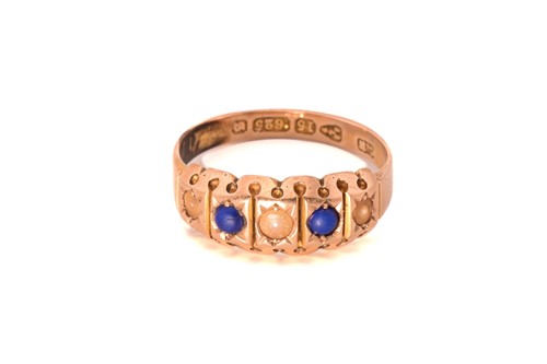 Lot 194 - Three gem-set rings in yellow gold; A...