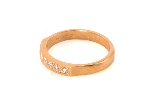Lot 71 - A diamond half eternity ring in 18ct gold,...