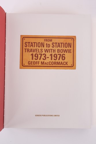 Lot 212 - MacCormack, Geoff: David Bowie, 'From Station...
